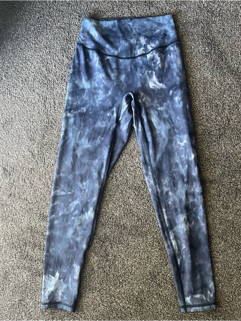 Gymshark Lakeside Blue Tye Dye Leggings